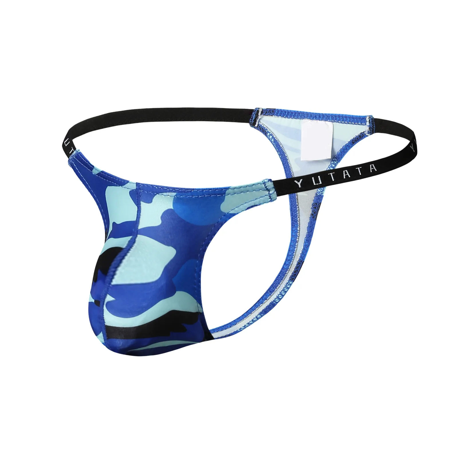 

Sexy Men'S Lace Thong Sissy Underwear Camouflage Pouch Panties Transparent Low-Waist Jockstrap Lingerie Seamless Underpants