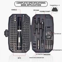 152 in 1 Precision Magnetic Manual Screwdriver Set, Professional Repair Kit for Laptop PC Phone Game Console Watch, T5 T6 Torx 3