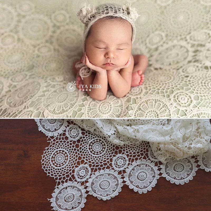 Photography Props For New Baby Hollow Sunflower Liked Pattern Decorative Mat Soft And Comfortable For Babies photography props for new baby hollow sunflower liked pattern decorative mat soft and comfortable for babies