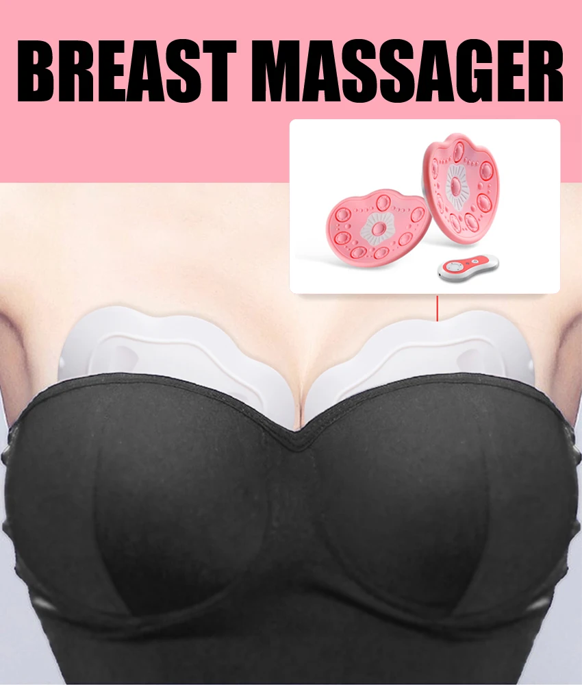 

Breast Massager Hot Compress Function Waterproof Chest Enhancer USB Electric Chest Augmentation For Breast Lift Enlarge and Care