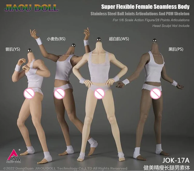 1/6 Scale JIAOU DOLL Male Seamless Skeleton Muscle Body Action Figure  JOK-11C-YS