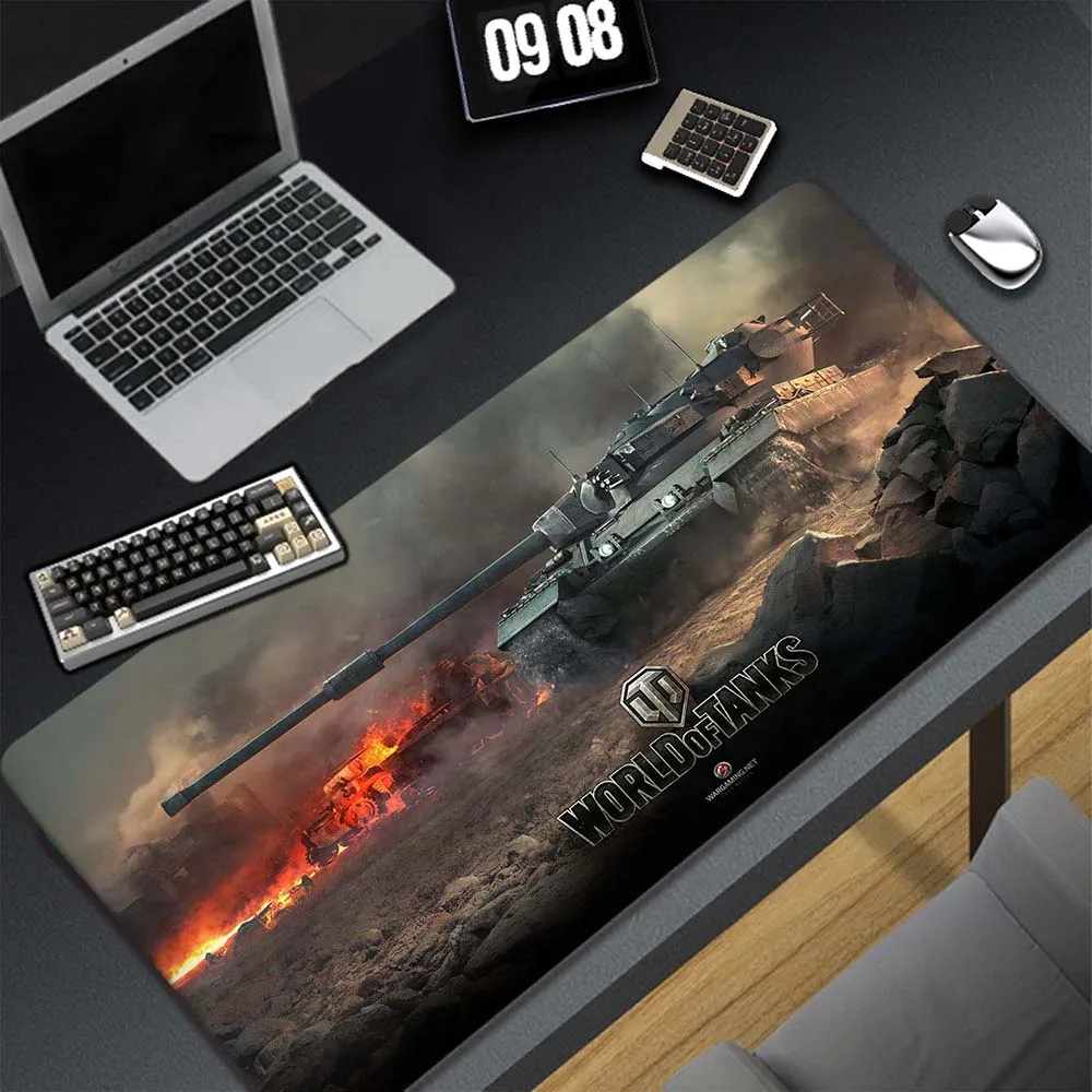 

World of tanks Large Mouse Pad Lock Edge Mouse Mat XXXL Keyboard Pads Game mouse pad Soft Mouse Mat Non-slip Rubber Table Mats