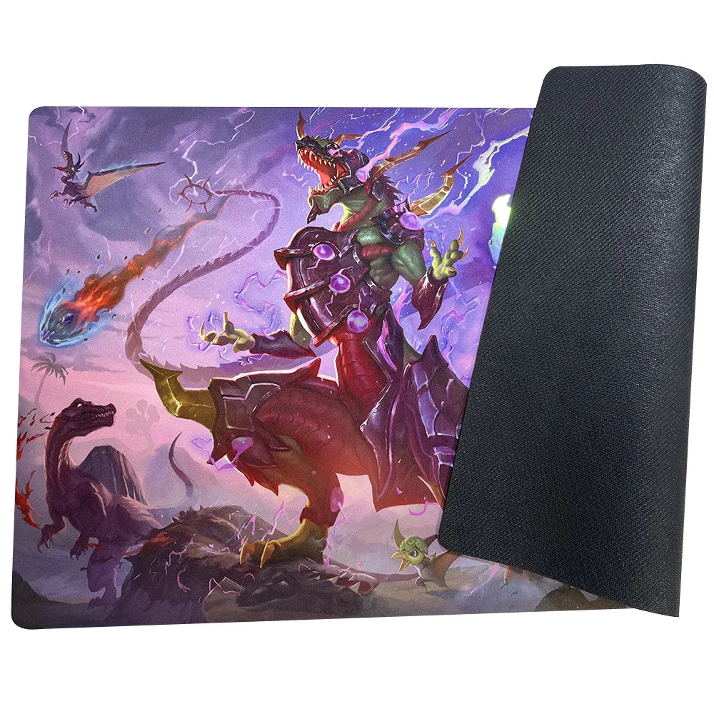 Yu-Gi-Oh New Mlikemat Foil Holographic Shinny Playmat Ultimate Conductor Tyranno CCG TCG Trading Card Rainbow Game Mat+Free Bag 4