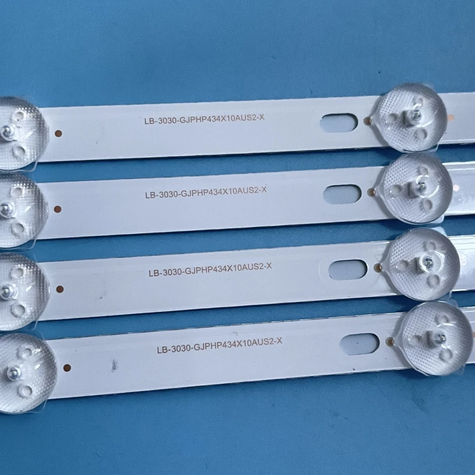 4PCS LED Backlight Strip 10Lamps For LB-GM3030-GJPHP434X10AUS2-X IC-B-AOAG43DA28  43PUS7505 43PUS6554/12 43PUS6504 43PUS7505/60