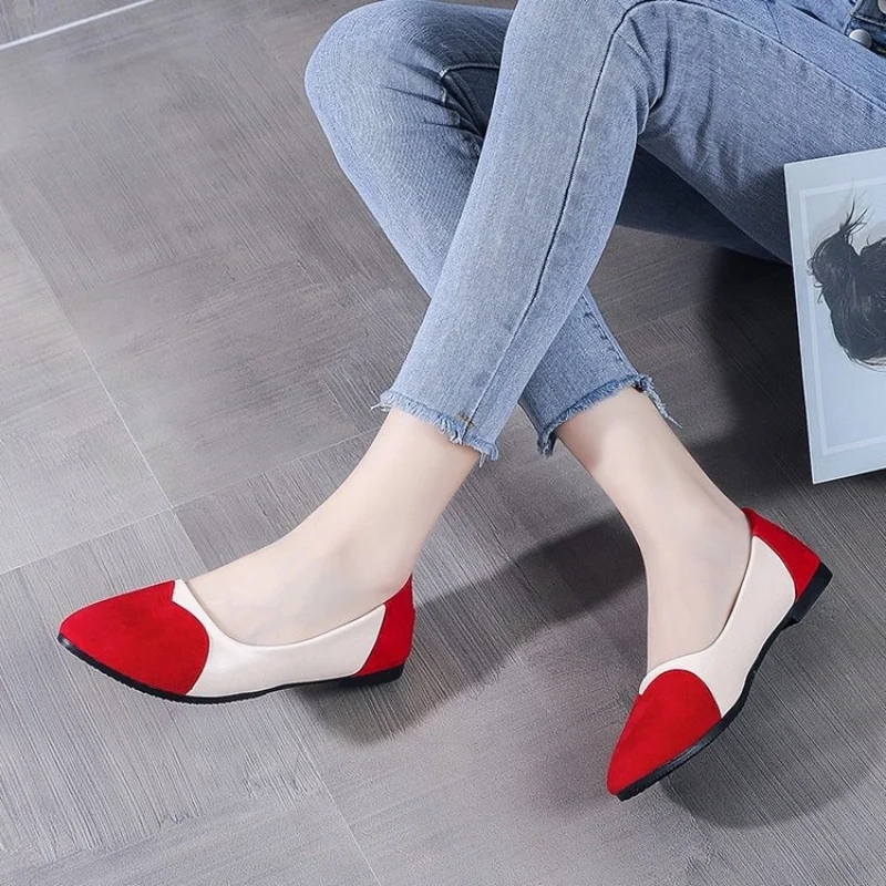 New Large Size Flat Sole Women Shoes Fashion Round Head Heart-shaped Comfort Soft Sole Casual Shoes for Women Zapatos De Mujer 3