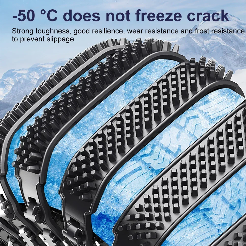 Tire Chains Snow Chain Tyre Chain 10/1PCS Urethane Set Wheel Ties Belts Car Tires Chains Winter Anti-Slip Anti Skid Snow Emergency