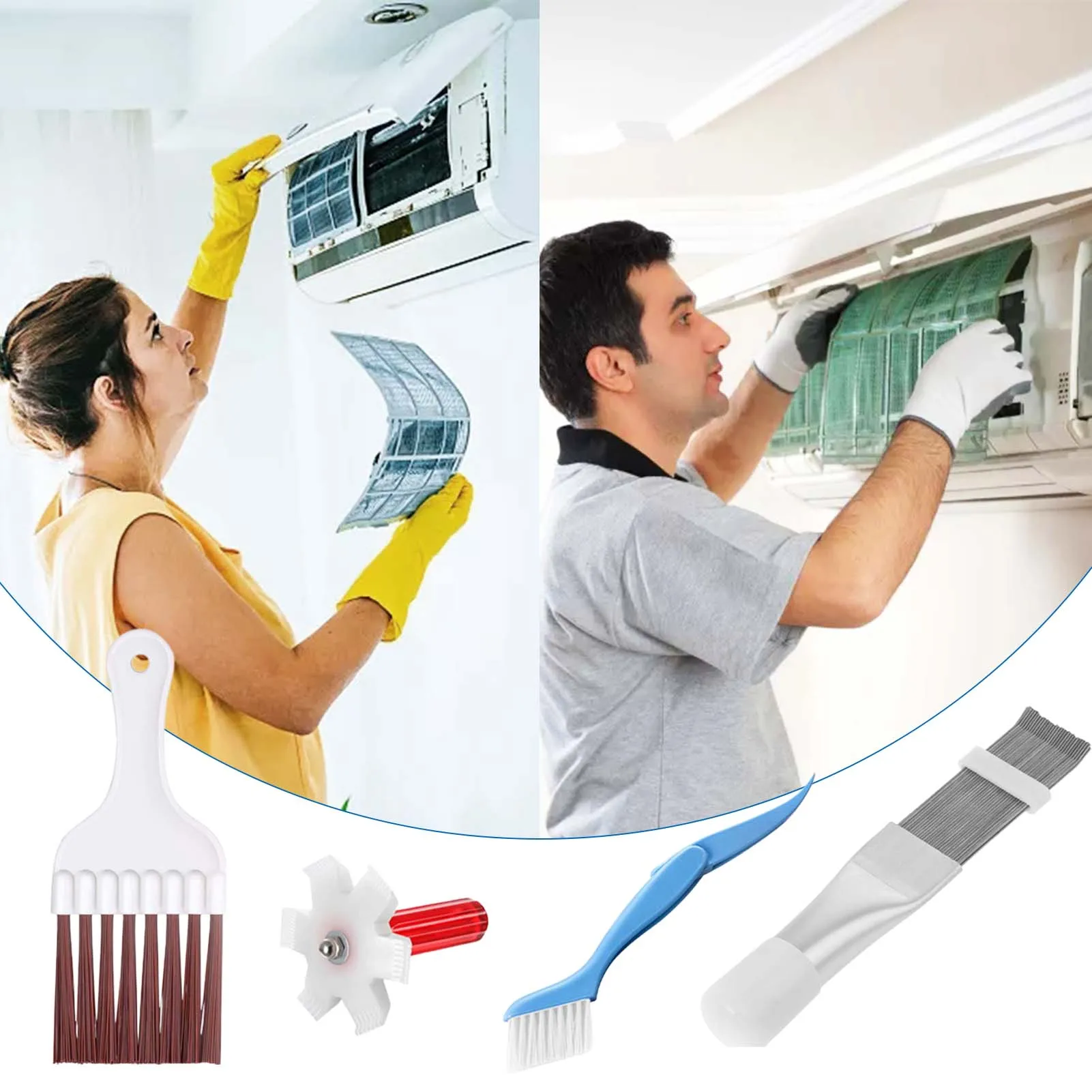 Air Conditioner Condenser Fin Cleaning Brush Coil Comb Stainless Steel Refrigerator 春新作の