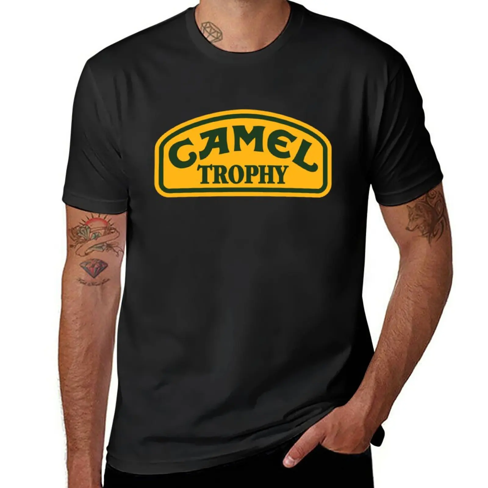 

New CAMEL TROPHY T-Shirt plus size tops vintage clothes Men's cotton t-shirt