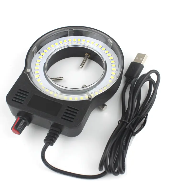 48pcs LED USB Output Adjustable Ring Light Iluminator Lamp For Industry Stereo Microscope Industrial Camera Magnifier USB DC 5V image 1