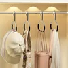 2/4 PCS Fashionable Hook Metal Hat Storage Suitable For Baseball Cap Scarf Belt Wardrobe Decoration Durable Plastic Structure 4