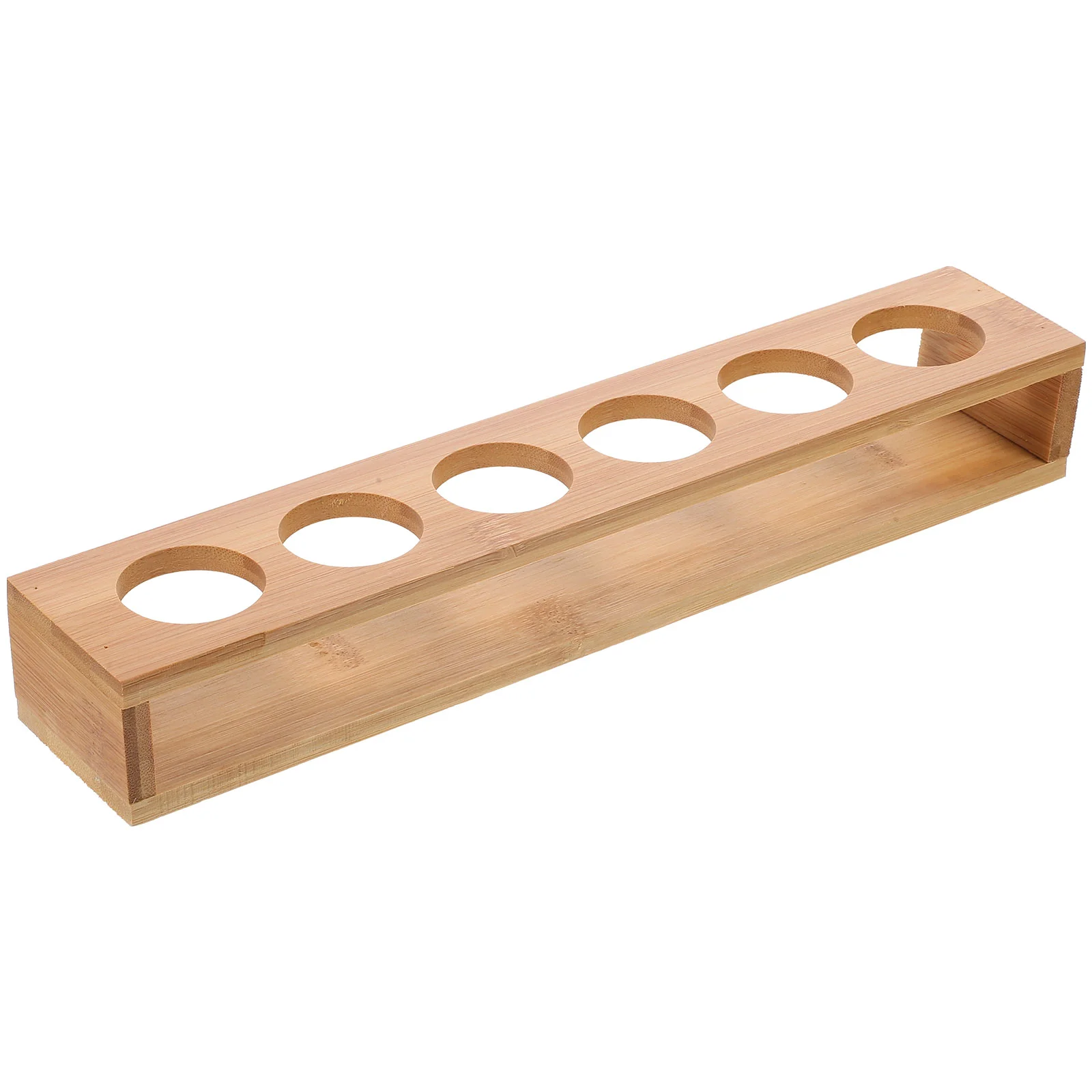 

Shot Glasses Cocktail Holder Shot Glass Tray Holder Organizer Drinks Serving Board Organizer 6 Holes Wooden Drinks Paddle Shot