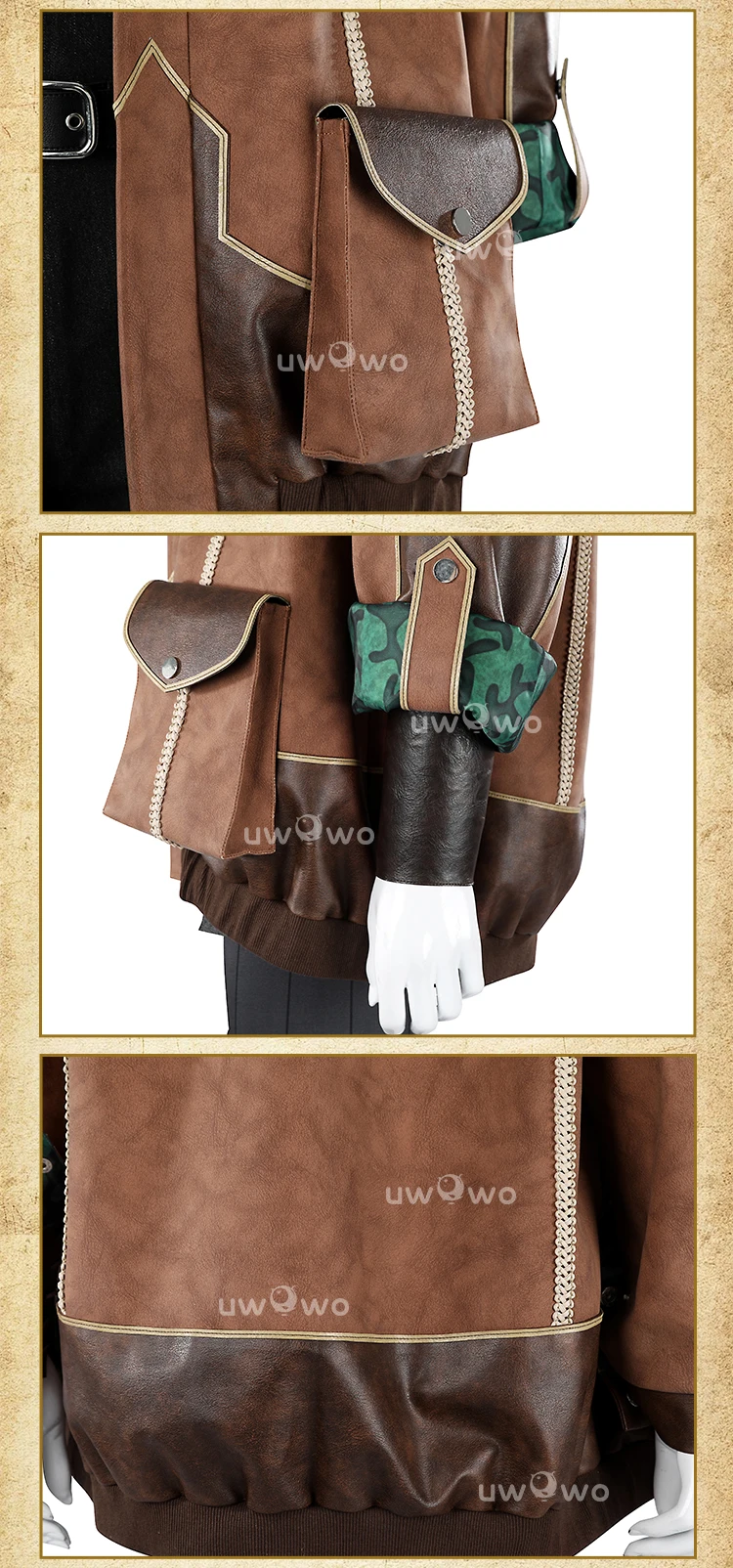 Alma Cosplay Kostüm Monster Hunter Wilds mit Brille für Frauen 8