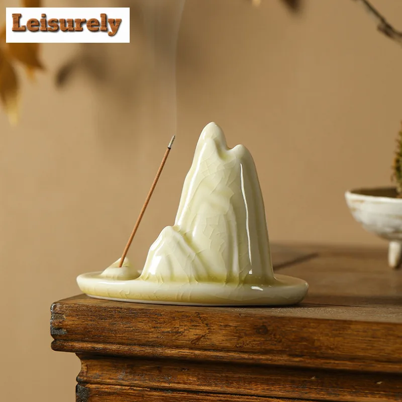 Mountain-shaped Incense Holder Retro Diffuser Incense Burners Stand For Incense Meditation Censer Cafes Supplies Decoration