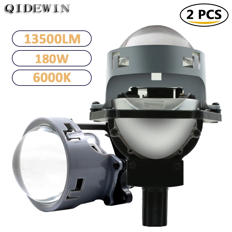 

3 Inch Led Projector Dual Lens 5000-6500K Universal Headlights High Power Fog Light Non-destructive Laser Lenses Spotlights 2PCS