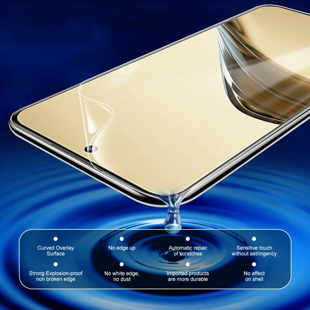 8-in-1 Hydrogel Screen Protector with Soft Film Technology