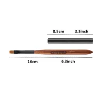Round Wood Handle Nail Ombre Brush Gel Painting Brush Nail Art For Gel Tip Extension Acrylic Builder Accessory Nail Art Brushes 2