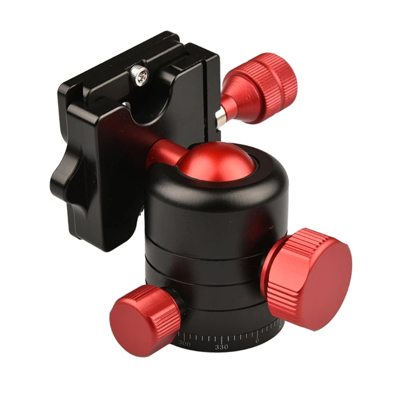 

20CB Cameras Tripod Ball Head Independent Chassis Lock Metal Spherical Panoramic Ball Metal Spherical 360 Degree Tripod Head