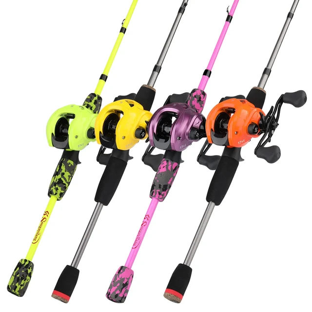 Sougayilang Fishing Rod and Reel Combo Set 17+1BB High Speed 7.1:1 and 5  Section Ultralight Carbon Fiber Casting Rod Fishing Kit - AliExpress