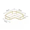 Bathroom Storage Rack Durable Convenient Space-saving Corner Shower Rack Easy To Clean Metal Scratch-resistant Bathroom Shelf 6