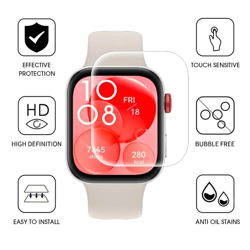Hydrogel Film HD Soft Anti-Scratch Screen Protector - Premium Smartwatch Accessory
