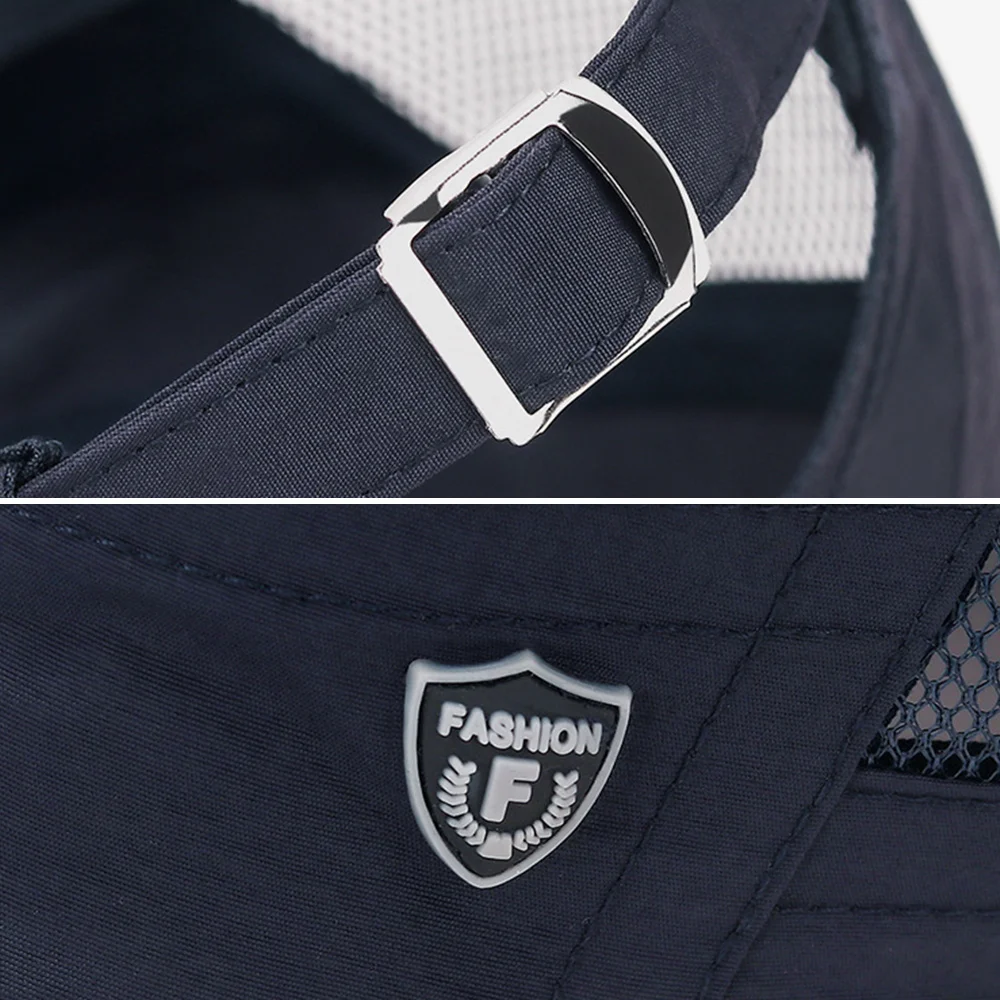 Sd9985d7434c94473bd785094e51193e7U Quick Dry Military Hats Unisex Summer Flat Top Hat Women Outdoor Army Cap Men Adjustable Baseball Caps Mesh Hat Trucker Cap Mallzona