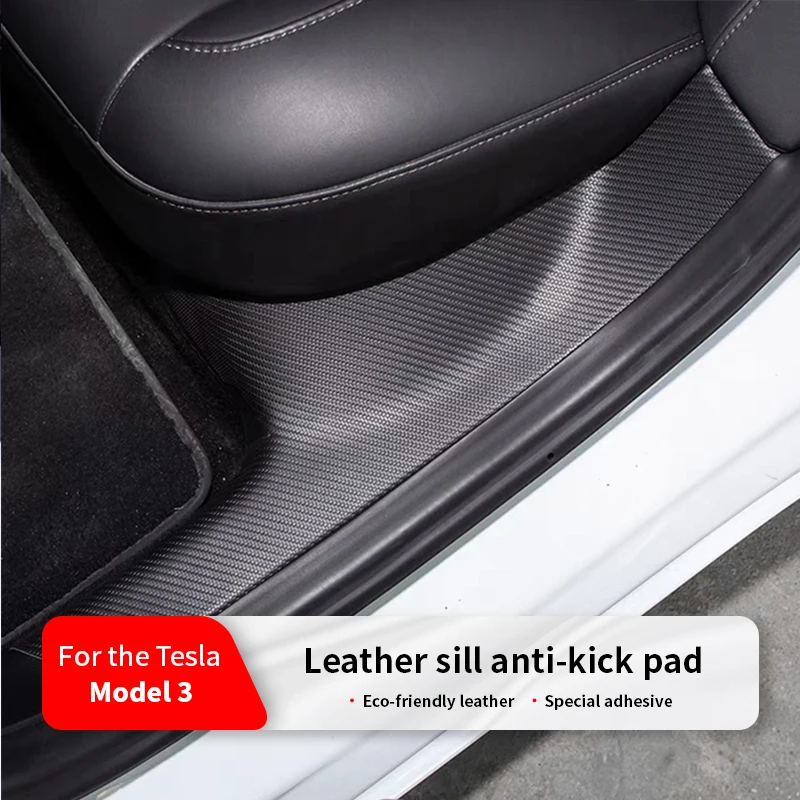 Rear Door Sill Guards For Tesla Model 3 door sill pads door sill guards