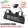 CECOTEC CONGA 4090 4490 4590 4690 Robot Vacuum Cleaner Accessories Spare Parts Tool New Upgrade 12800mAh Replacement Battery 1