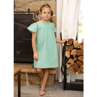 Collection Ali Co SS26 Green Denim : vêtements en coton pour garçons et filles, robes, jupes, chemises et salopettes - RE-EN STOCK LE DÉBUT DU MAI 3