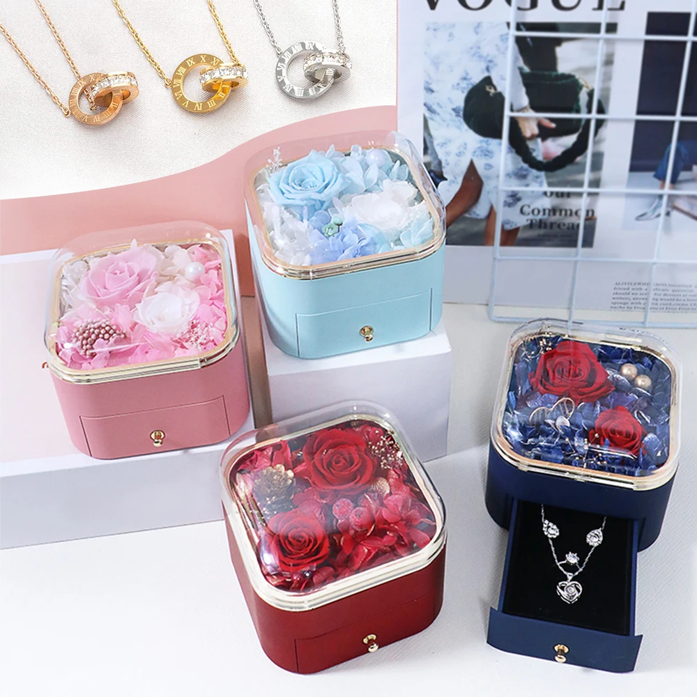 Exquisite jewelry gift box for necklace earrings, Valentine's Day ...