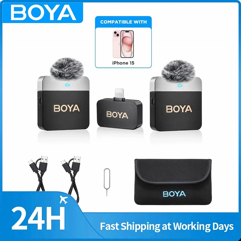 

BOYA BY-M1V беспроводной петличный конденсаторный микрофон для iPhone Android смартфона камеры ПК игры для YouTube вещания Vlog