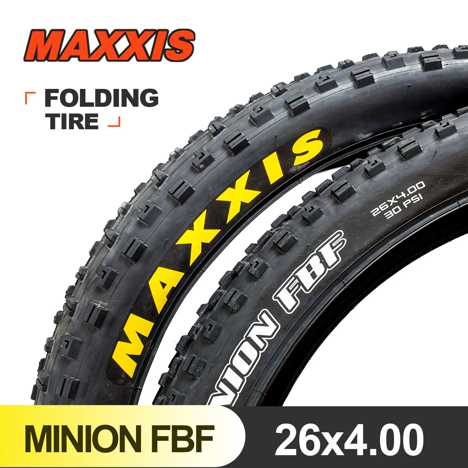 MAXXIS 26 미니언 FBF FBR 26x4.0 26x4.8 접이식 MTB 산악 자전거 타이어, 트라이얼 라이드 팻 바이크 ...
