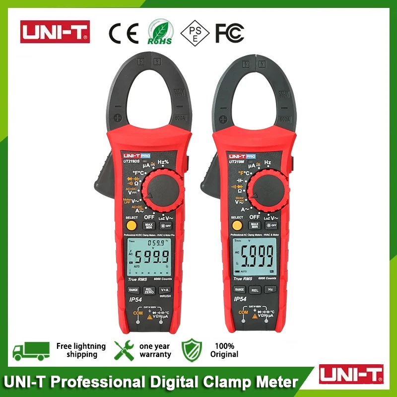 UNI-T-UT219E-UT219M-UT219DS-Professional-Digital-Clamp-Meter-AC-DC-True ...