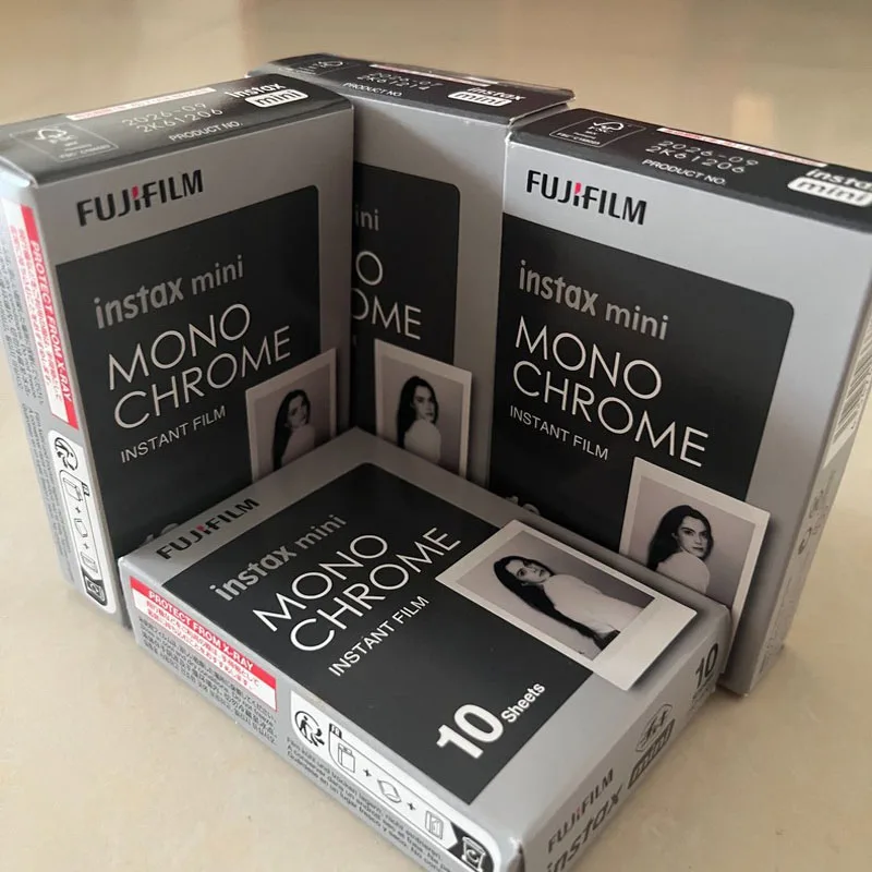 Fuji Instax Monochrome Black and White Fujifilm Films 10-100 Sheets for Mini 8 9 Instant Mini 12 11 7s 25 Camera Photo Paper