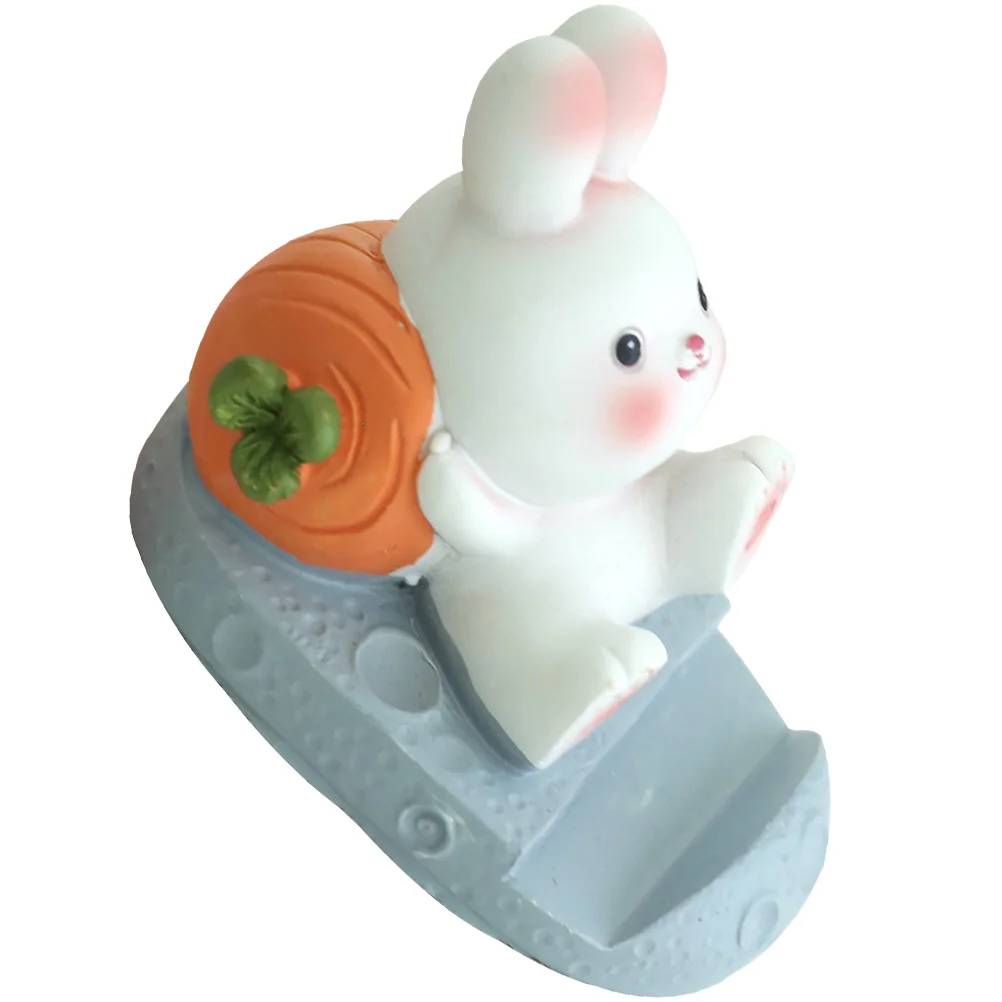 

Mobile Phone Holder Smartphone Support Bunny Rack Stand Cellphone Animal Mount Resin Cartoon Bracket