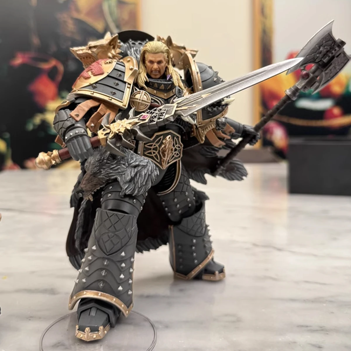 HiPlay JoyToy Warhammer The Horus Heresy Collectible Figure: Space Wolves Deathsworn Pack Deathsworn 4, 1:18 Scale Action Figures JT6113