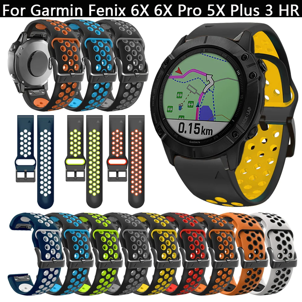 

Ремешок силиконовый для смарт-часов Fenix 5 5 Plus 6 6 Pro 5X Plus 6X Pro 3 HR