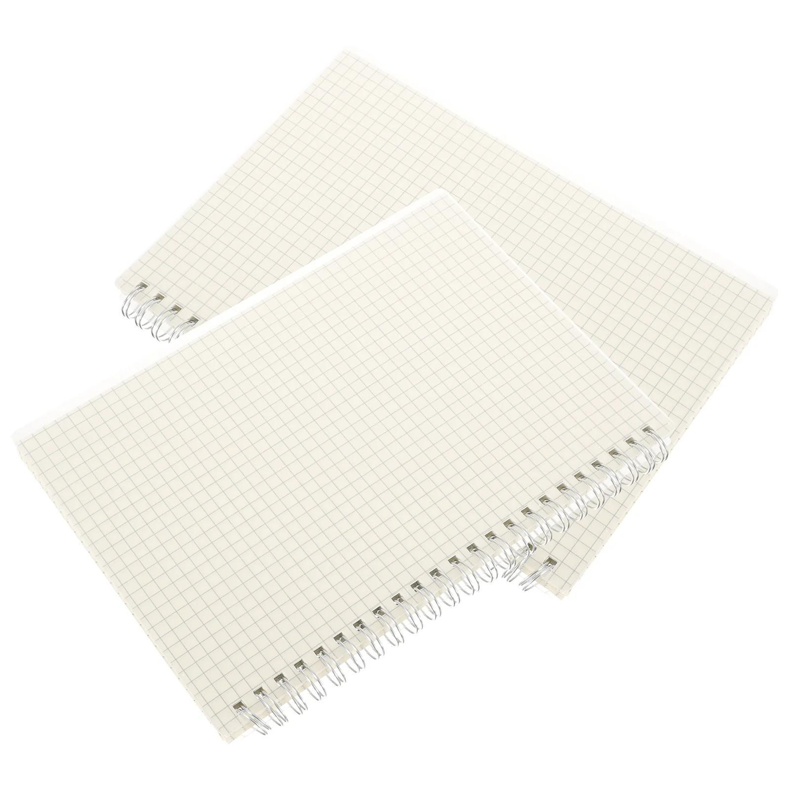 2 Pcs Graph Notebook Notebooks for Work Graphing Spiral Journal The Students Supplies Paper Math Notepad Grid Office 5