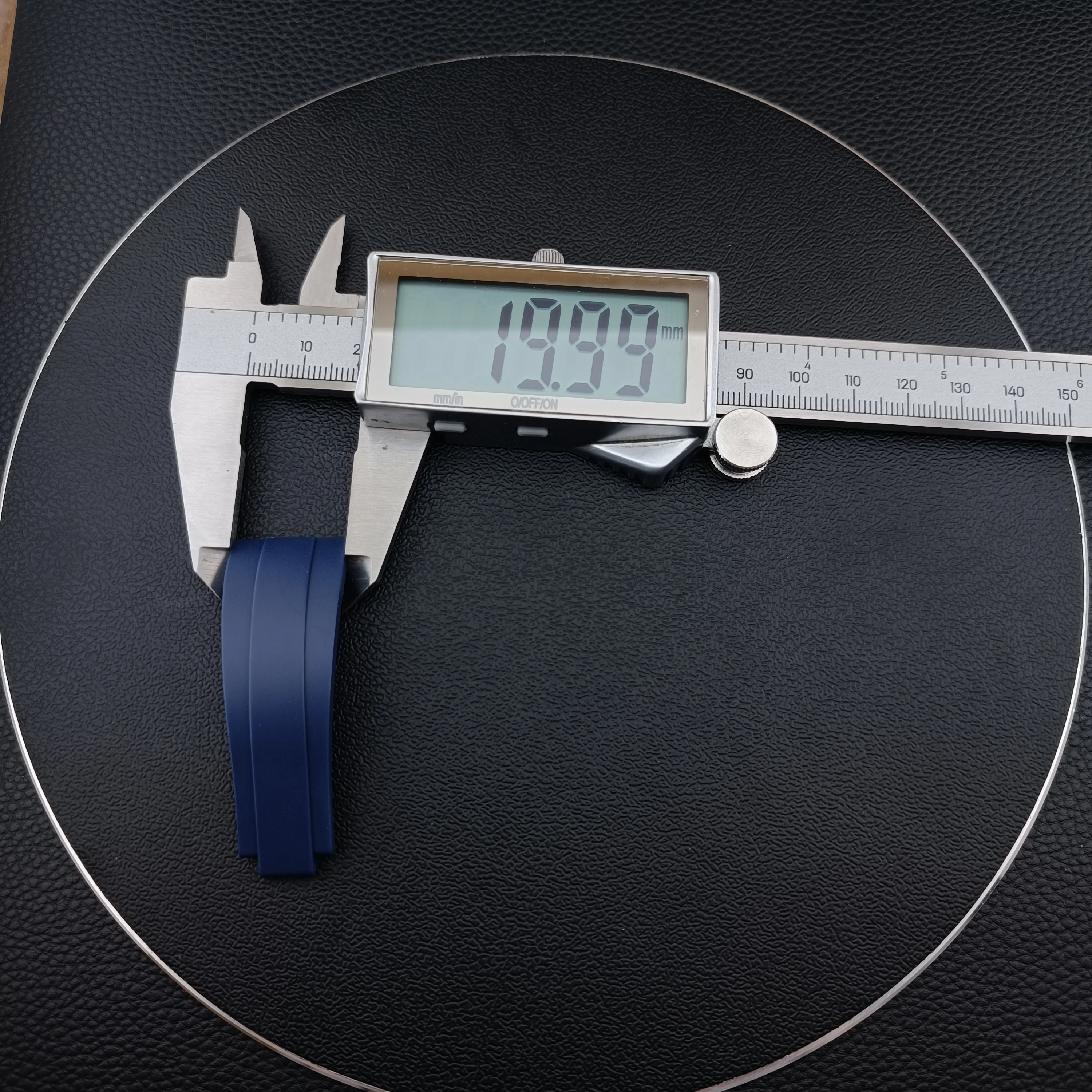 시계 고무 스트랩 액세서리, 럭셔리 브랜드 시계 밴드, 스테인레스 스틸 시계 버클, 20mm 스트랩