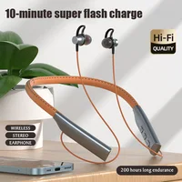 Fone Bluetooth Earphones Wireless Headphones Magnetic Sport Neckband Neck-hanging TWS Earbuds Wireless Blutooth Headset with Mic 1