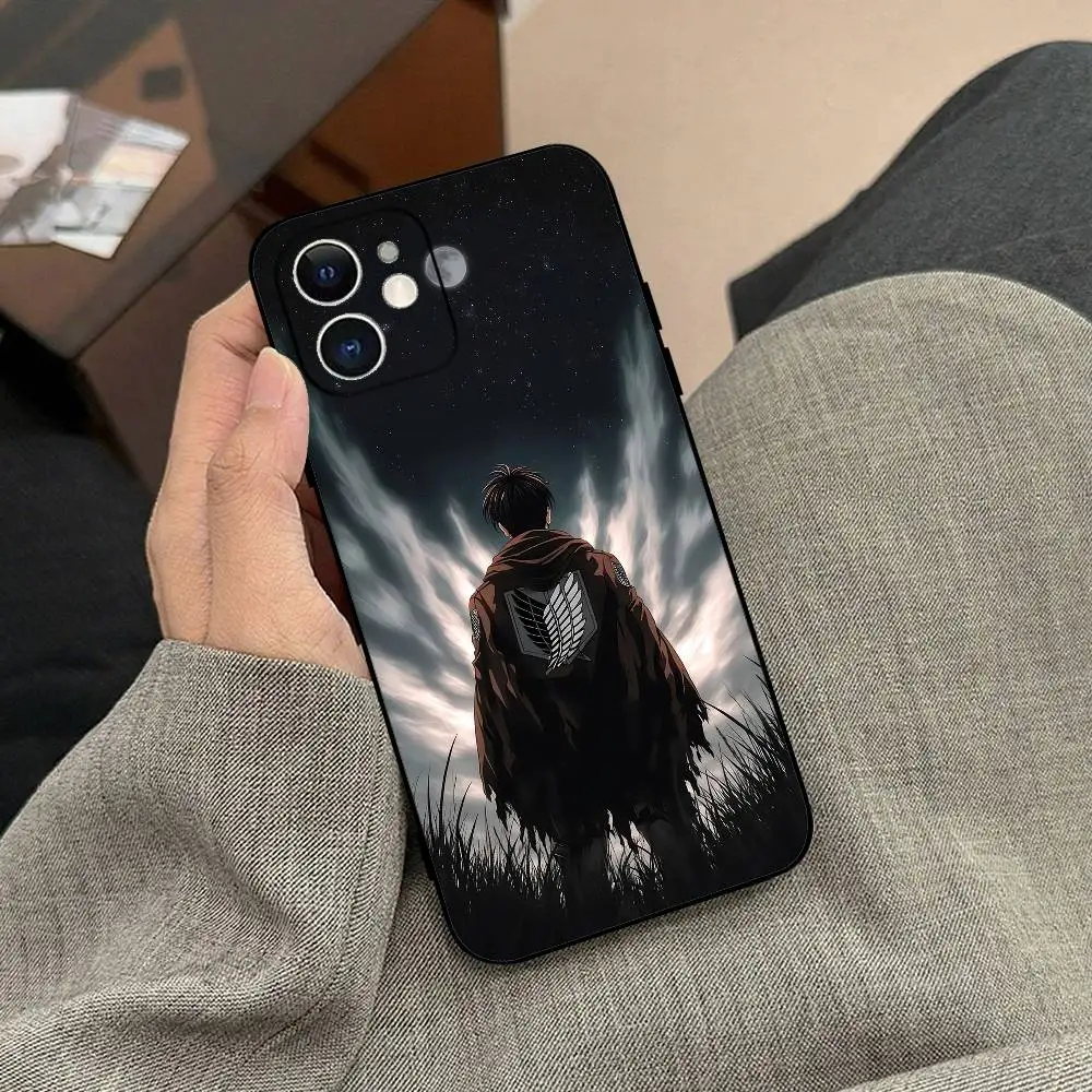 Levi Ackerman Attack On Titan Black Phone Case