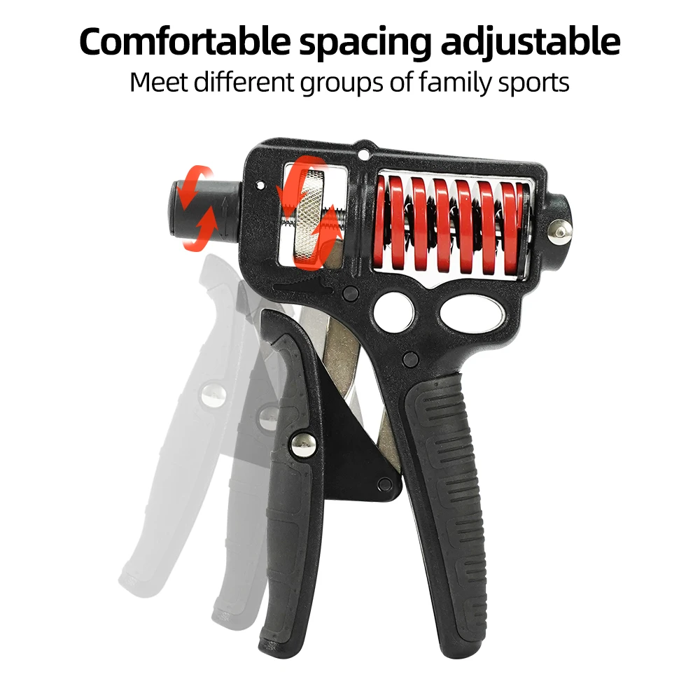 Hand Strengthener 5-120kg Adjustable Heavy Hand Grip Strengthener Finger Expander Arm Wrist Forearm Trainers Fitness Steel Spring Gripper Exercise