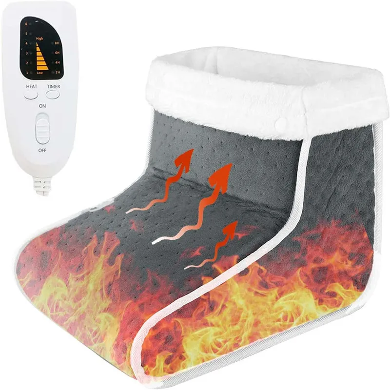 

Cosy Heated Plug-Type Electric Warm Foot Warmer Washable Heat 6 Modes Heat Settings Warmer Cushion Thermal Foot Warmer