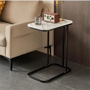 가벼운 럭셔리 거실 소파 캐비닛 사이드 캐비닛, 작은 테이블 이동식 코너 미니 커피 테이블