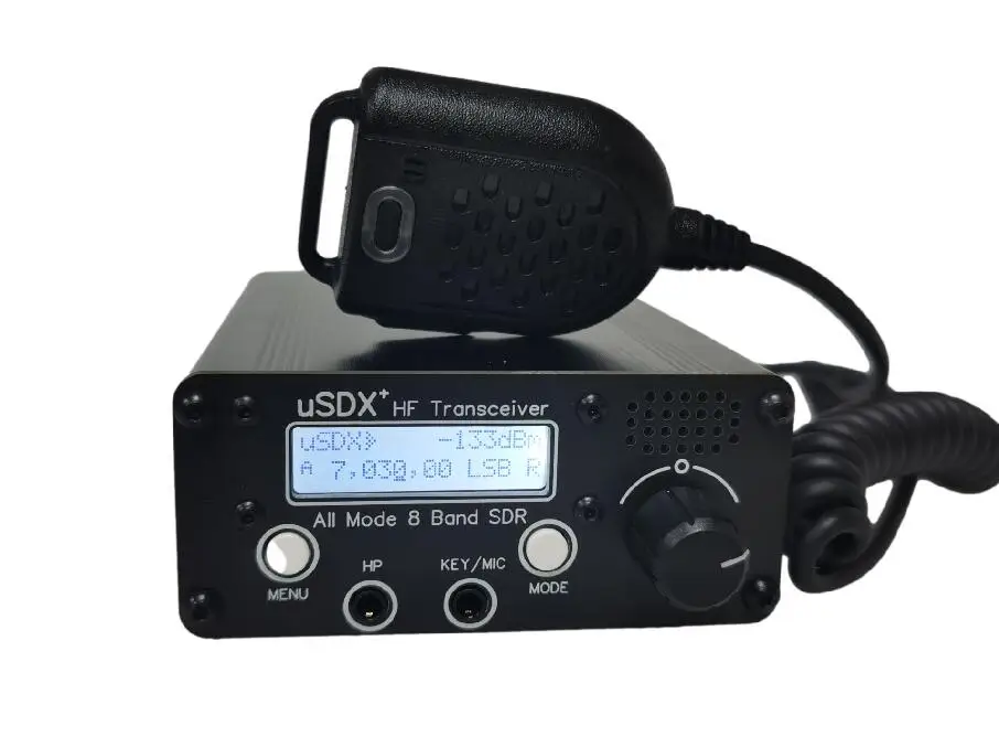 

uSDR uSDX+ Plus V2 10/15/17/20/30/40/60/80m 8 Band SDR All Mode HF SSB QRP Transceiver + 4000mAh Battery