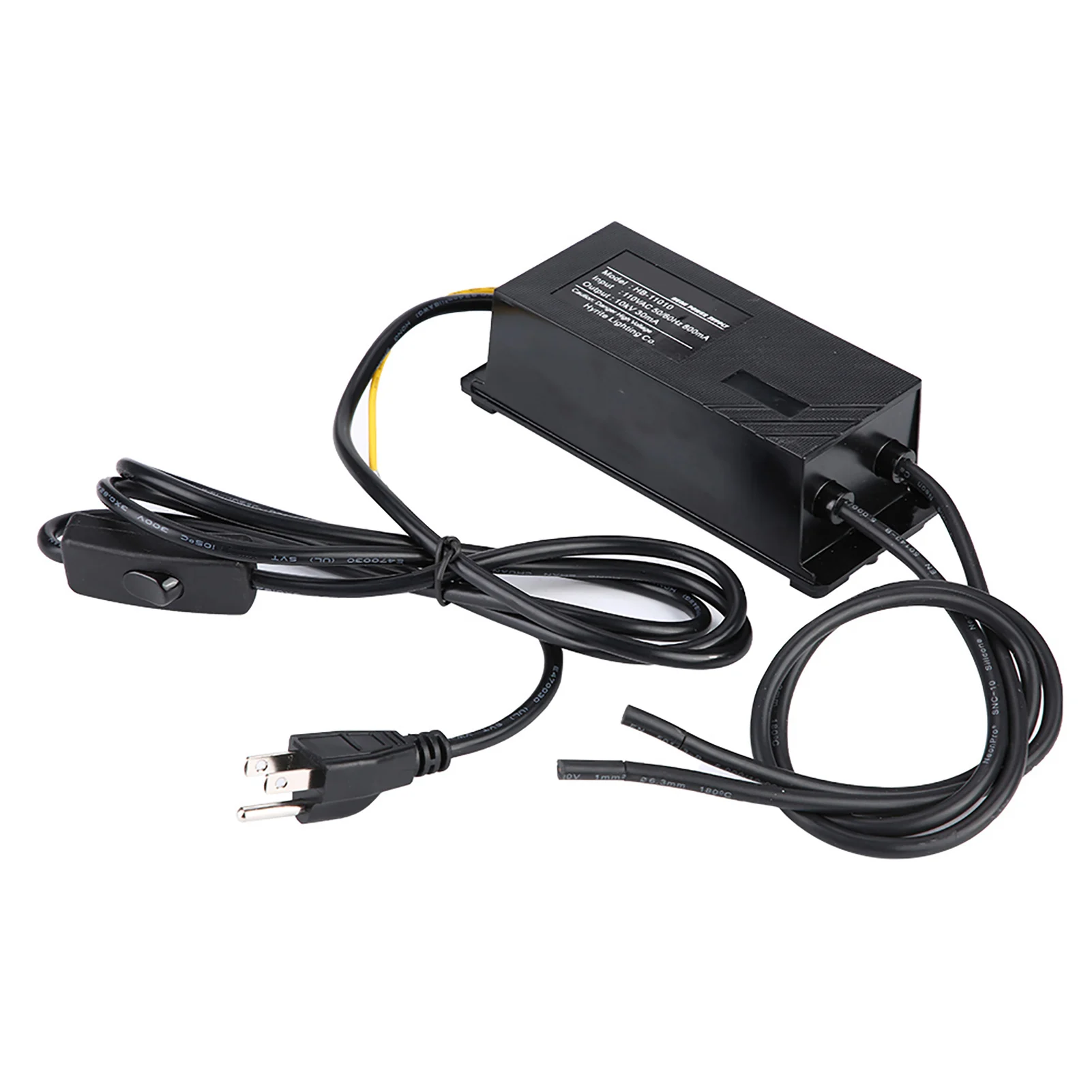 10KV 30mA 블랙 네온 전자 변압기 전원 공급 장치 정류기 키트 미국 플러그 110V