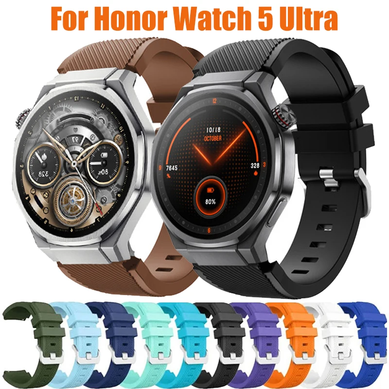 Soft Silicone Sport Strap - 22mm Bracelet