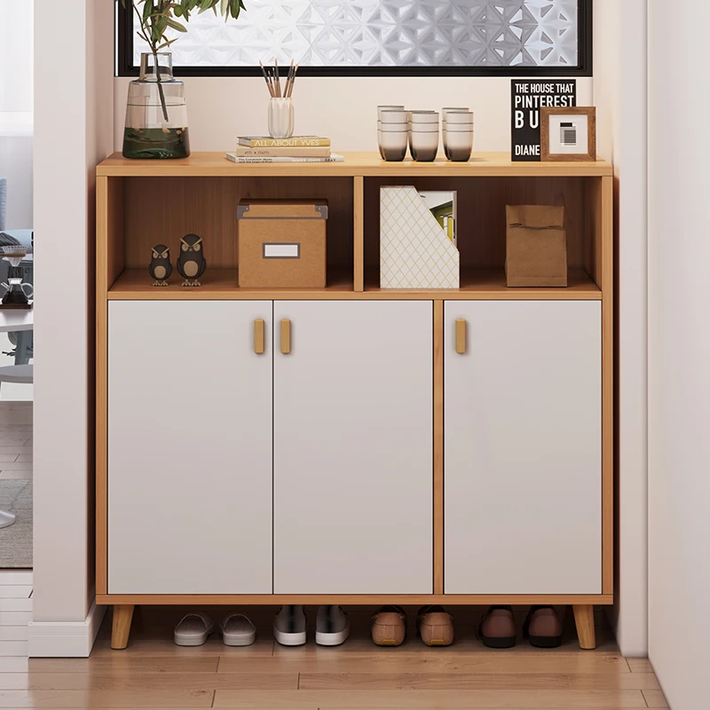 

Современные деревянные шкафы для обуви, пыленепроницаемый дизайн для хранения, бытовой ультратонкий шкаф для обуви, многослойная обувь, до...