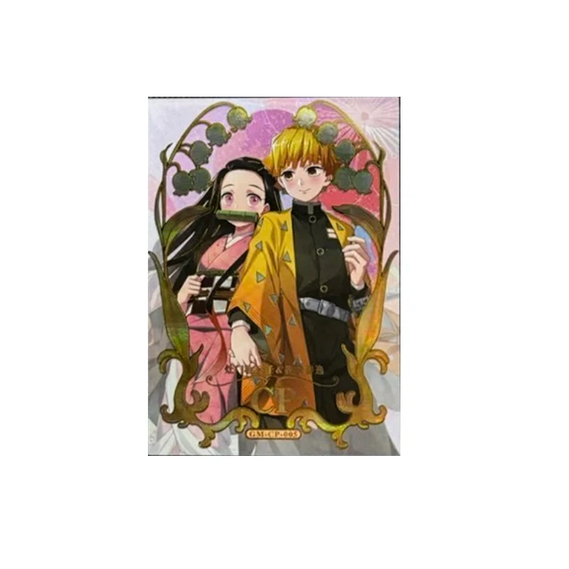Anime Demon Slayer CP Series Collectible Cards Kamado Tanjirou Agatsuma Zenitsu Kochou Shinobu Birthday Gifts Children's Toys