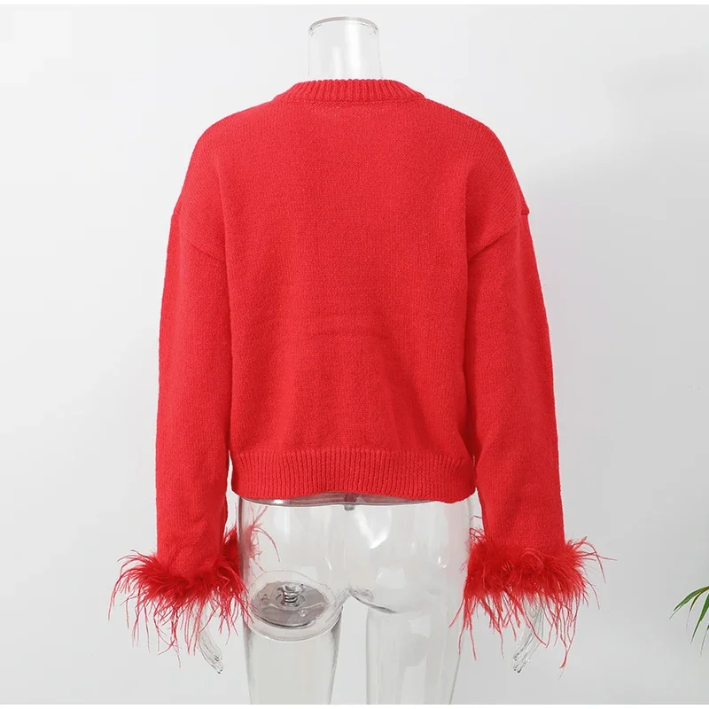 Suéter tipo cárdigan de retazos de moda para mujer, de manga larga, cintura alta, ajustado, esponjoso, Y2k, prendas de vestir exteriores, abrigo de punto para mujer, nuevo