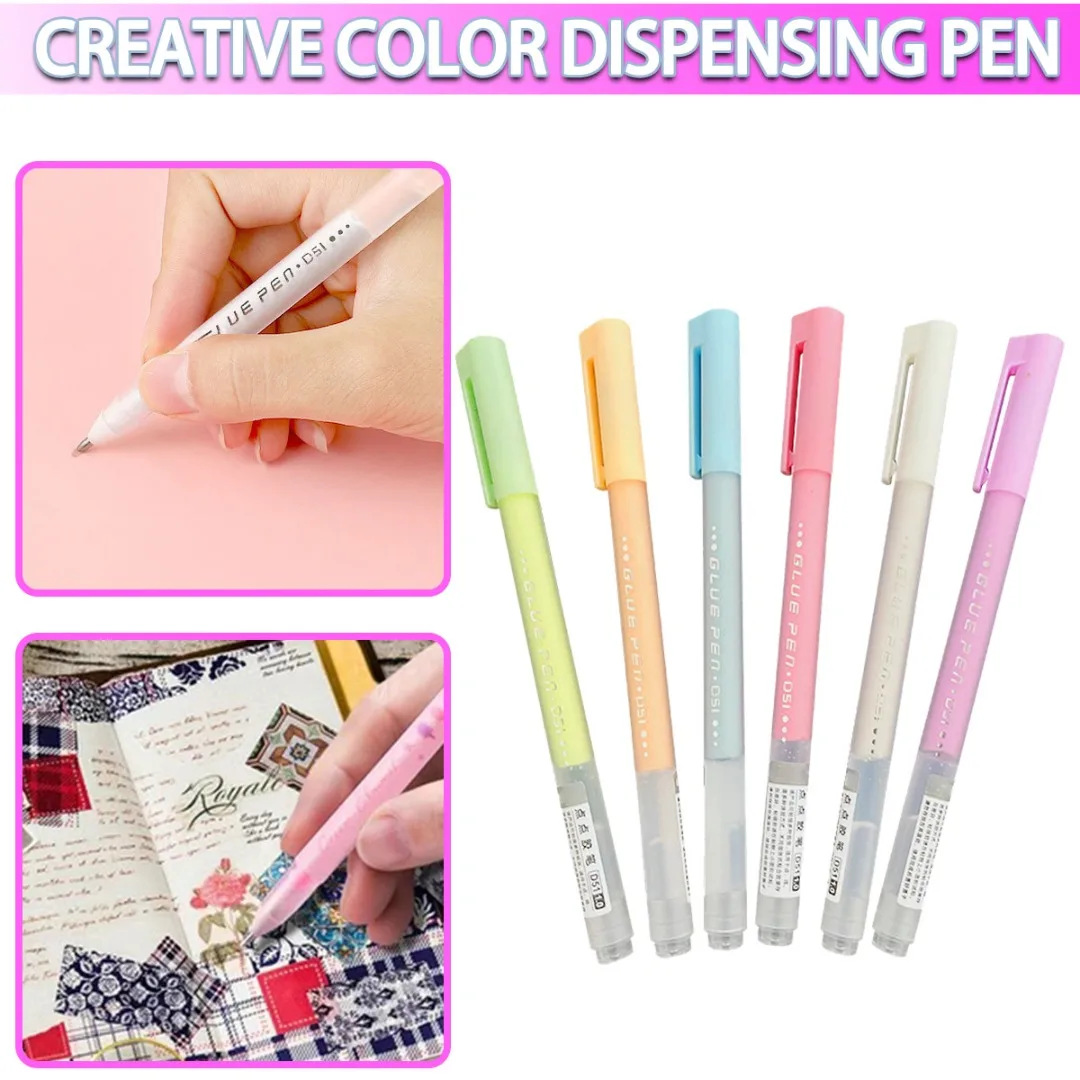Fast Dry Glue Stick Scrapbook Quick Dry Glue Pen Adhesive Pens For Scrapbooking Stationery DIY